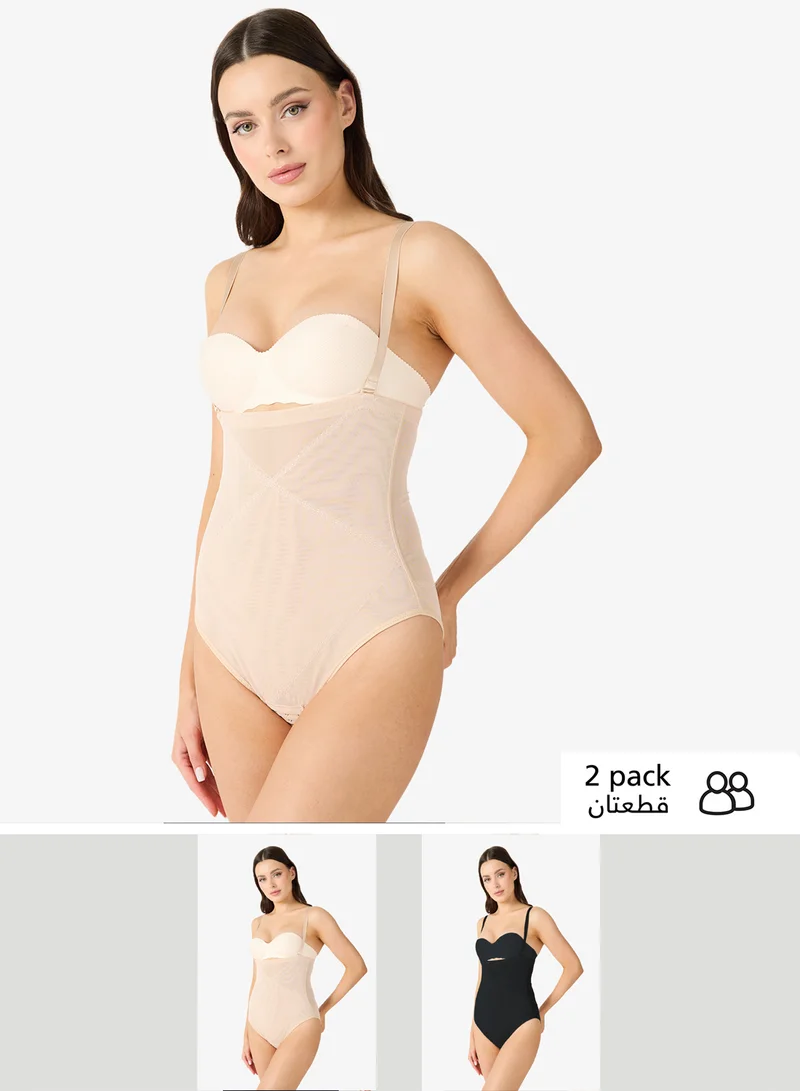 جينجر 2PC Strappy High Waist Tummy Control Shapewear